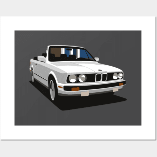 BMW E30 Convertible Posters and Art